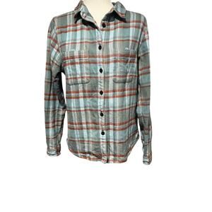 COTOPAXI Mens Mero Flannel Shirt in Bluegrass Plaid Size Small